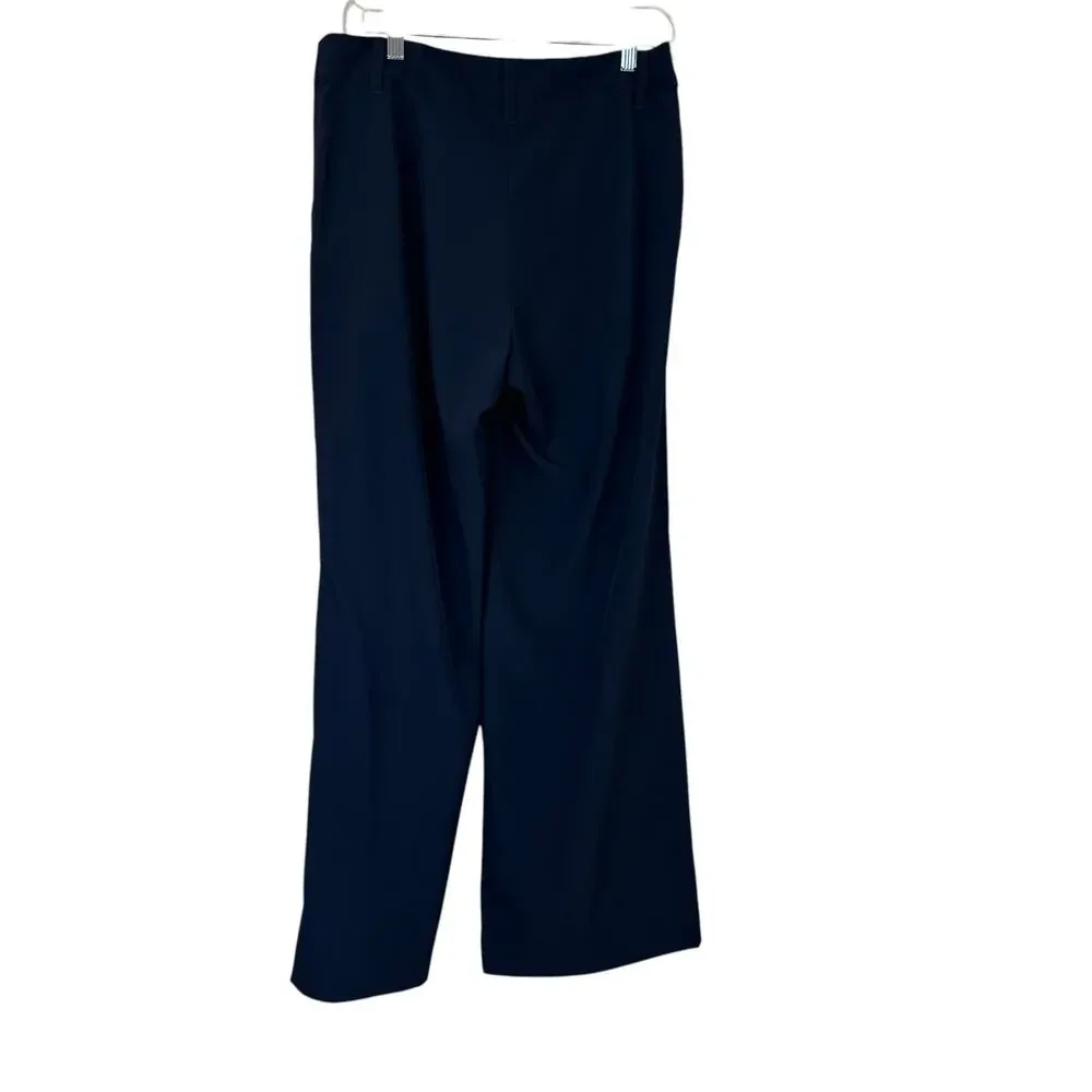 The Lady & the Sailor Navy Blue Wide Leg Lightweight Trousers sz 3=M/L NWOT - Picture 2 of 6